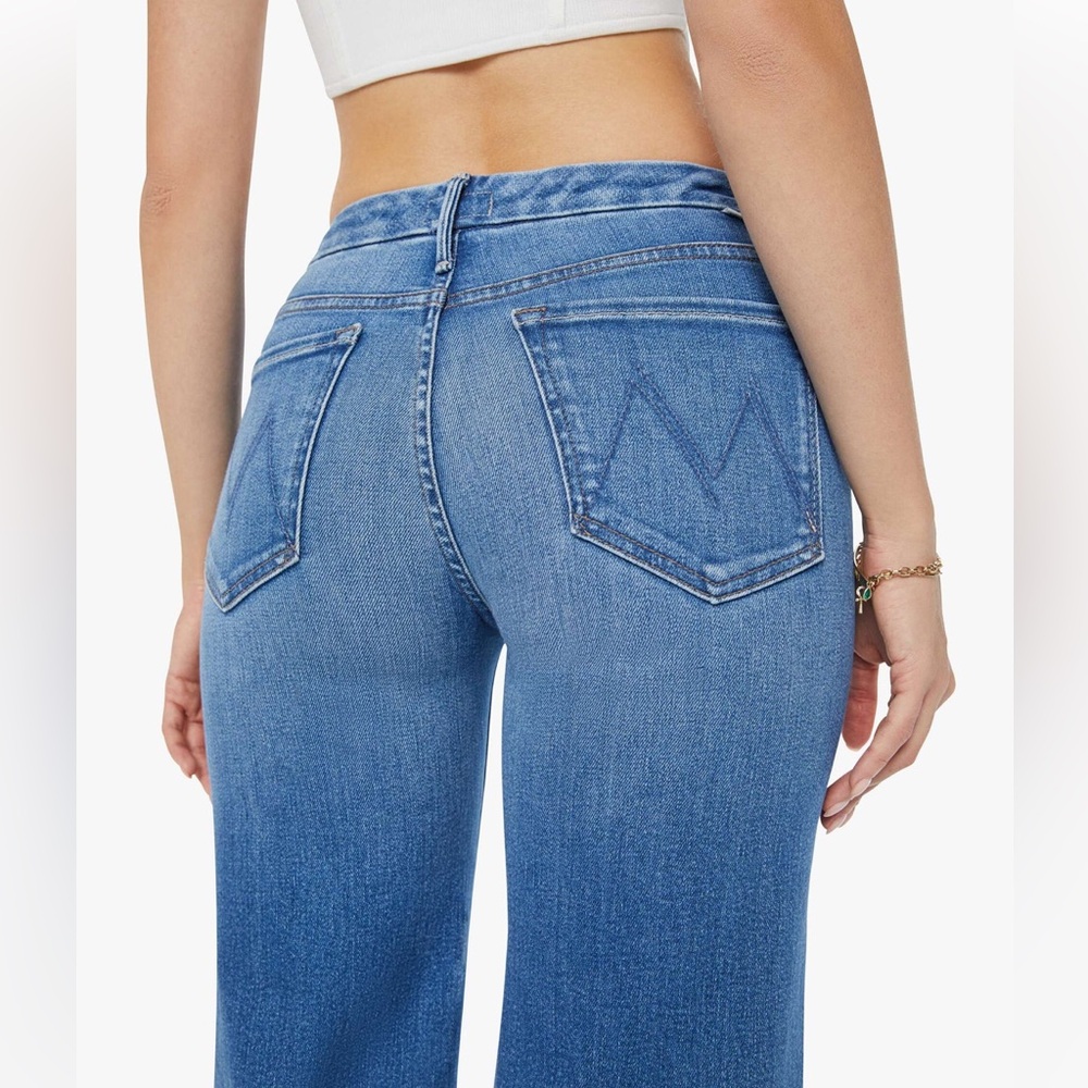 Mother The Roller Fray Work Hard Play Hard Jeans